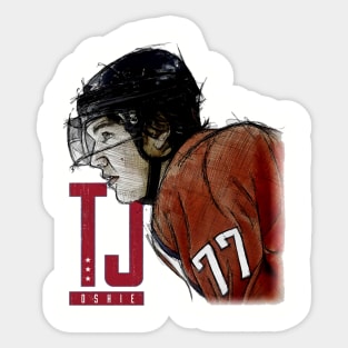 T.J. Oshie Washington Sketch Sticker